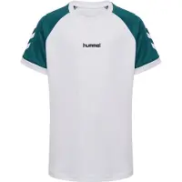 Hummel Stripe Short Sleeve T-shirt Blanc 110-116 cm Enfants