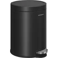 Songmics Kosmetikeimer mit Softclose-Deckel LTB016BZ02, Poubelle, Noir
