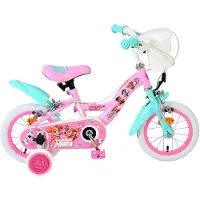 Volare Vélo pour enfants Paw Patrol - Filles - 12 pouces - Rose - Deux freins à main