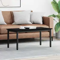 vidaXL Table basse noire imitation chêne 100 x 50 x 45 cm Bois composite