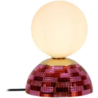 Lucide Lampe de table Glitzer rose