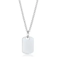 KUZZOI Chaîne 'Dog Tag' argent