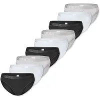 Elle Slip ' Super Soft ' noir / blanc / blanc chiné