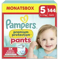 Pampers Premium Protection Pants Pack 1 Mois, Taille 5, 144 couches-culottes