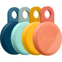 Chipolo LOOP Orange/Blau/Gelb/Minze 4-Pack (Android, iOS), Traceur, Orange, Bleu, Vert, Jaune