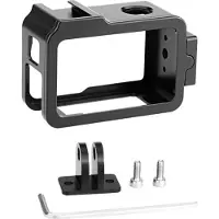 Puluz Cage métallique avec griffe à froid pour DJI Osmo Action 4/3, Caméra d'action : accessoires, Noir