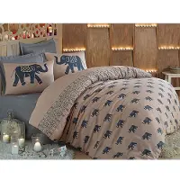 L'essentiel Maison , Begonvilla- EPJ0163, Bleu, Couettes, 65 % coton / 35 % polyester