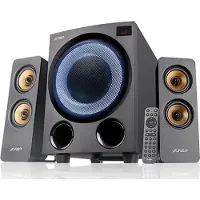 Fenda F&D speakers F770X/ 2.1/ 76W/ black with RGB/ BT5.0/ FM radio/ USB playback/ optical input/ remote control