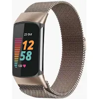 IMoshion Bracelet magnétique milanais Fitbit Charge 5 - Taille M - Champagne