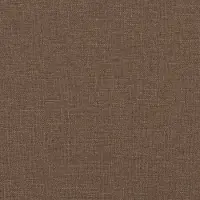 The Living Store Chaise de bureau avec fonction massage Marron Tissu