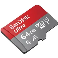 SanDisk Ultra - Carte mémoire flash (adaptateur microSDXC vers SD inclus) - 64 Go - A1 / UHS-I U1 / Class10 - microSDXC UHS-I