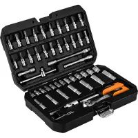 Neo Clé à douille 1/4", jeu de 55 éléments 10-201