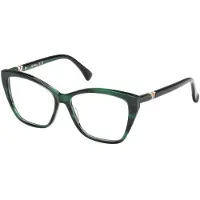 Max mara Lunettes de Vue MM5036 54/14/140 Green horn Front acetate WOMAN MM5036