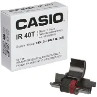 Casio IR40T Rouleau de couleur noir, rouge
