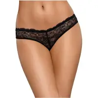 Obsessive Frivolla - culotte dentelle piquante - noir - L/XL