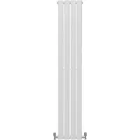 MonsterShop Radiateur Plat Mural 160 x 28 cm Blanc Brillant Pour Salle de Bain, Cuisine, Maison