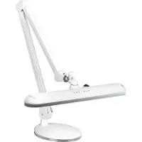 Elegante Lampe d'atelier à Led 801-Tl avec intensité lumineuse et couleur réglables Support blanc