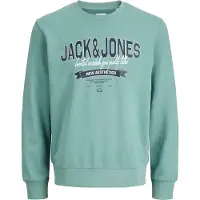 Jack & Jones Logo Sweatshirt Bleu M Homme