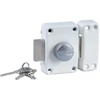 Bricard Verrou ALPHA bouton 45mm blanc