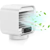 Generique Climatiseur Portable, refroidisseur d'air personnel, Mini ventilateur de refroidissement Mobile de bureau Rechargeable pour la maison, la chambre