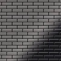 ALLOY Mosaïque métal massif Carrelage Titane miroir Smoke gris foncé Grosseur 1,6mm PK-Ti-SM 0,88 m2