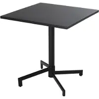 Oviala Table de jardin carrée bistrot avec plateau rabattable 70cm anthracite - Palavas
