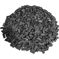 LEGO 50 carreaux 1x2, gris foncé