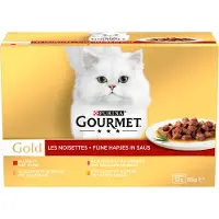 Gourmet Gold 12-Pack Tendres Bouchées pour chat