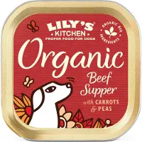 Lily's Kitchen Organic Supper pâtée au bœuf pour chien