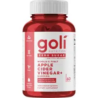 Goli Nutrition Premières Gommes au Vinaigre de Cidre de Pomme+ au Monde, Zéro Sucre