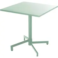 Oviala Table de jardin carrée bistrot avec plateau rabattable 70cm vert sauge - Palavas