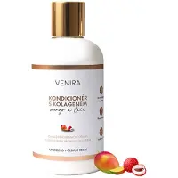 Venira Après-shampoing au collagène pour tous types de cheveux Mangue-Litchi 300 ml