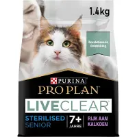 Purina Pro Plan LiveClear Sterilised Senior 7+ à la dinde pour chat