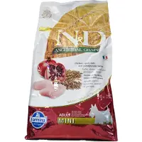 N&D Ancestral Grain Dog N&D Ancestral Grain Chicken & Pomegranate Adult Mini Dog - Poulet, grenades et céréales pour chiens adultes de petites races - 7 kg