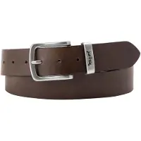 Levi's Ceinture 'Metal Two Horse Keeper Belt' brun foncé