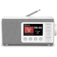 Hama Radio numérique "DR1001", FM/DAB/DAB+/Bluetooth RX, radio-réveil, blanc (00054261)
