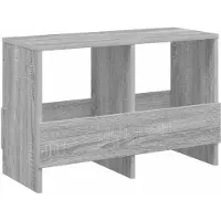 vidaXL Étagère de rangement Sonoma, gris, 68,5 x 30 x 45 cm