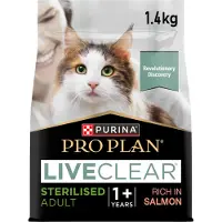 Purina Pro Plan LiveClear Sterilised Cat Adult - Saumon - 1,4 kg