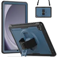 Accezz Coque arrière Defender XT pour Samsung Galaxy Tab A9 Plus - Bleu