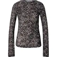 Weekday T-shirt 'Olivia' noir / blanc