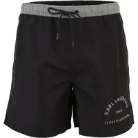Karl Lagerfeld Shorts de bain gris / noir