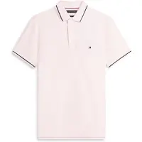 Tommy Hilfiger T-Shirt 'Slim Fit Tipped' rose pastel / rouge / noir / blanc