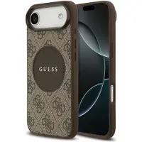 GUESS 4g Circle Classic Logo Magsafe Iphone Air Phone Case Marron