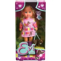 Smoby SIMBA Evi avec des chiens en promenade 573-3688