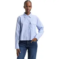 Tom Tailor DENIM Chemisier bleu / blanc