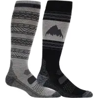 Burton Performance Lightweight Socks 2 Pairs Noir,Gris EU 40 1/2-43 1/2 Homme