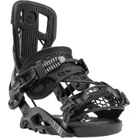 Nidecker - Fixations de snowboard - Flow Fuse Hybrid Black en Nylon - Taille 45-49,5 - Noir