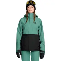 Volcom - Veste de snowboard imperméable et isolante - Bolt Insulated Jacket W Spruce Green pour Femme - Taille L - Vert