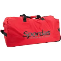 Spordas Grand sac de voyage rouge à roulettes - sac de sport robuste sur roulettes