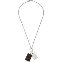 Emporio Armani Chaîne brun foncé / argent